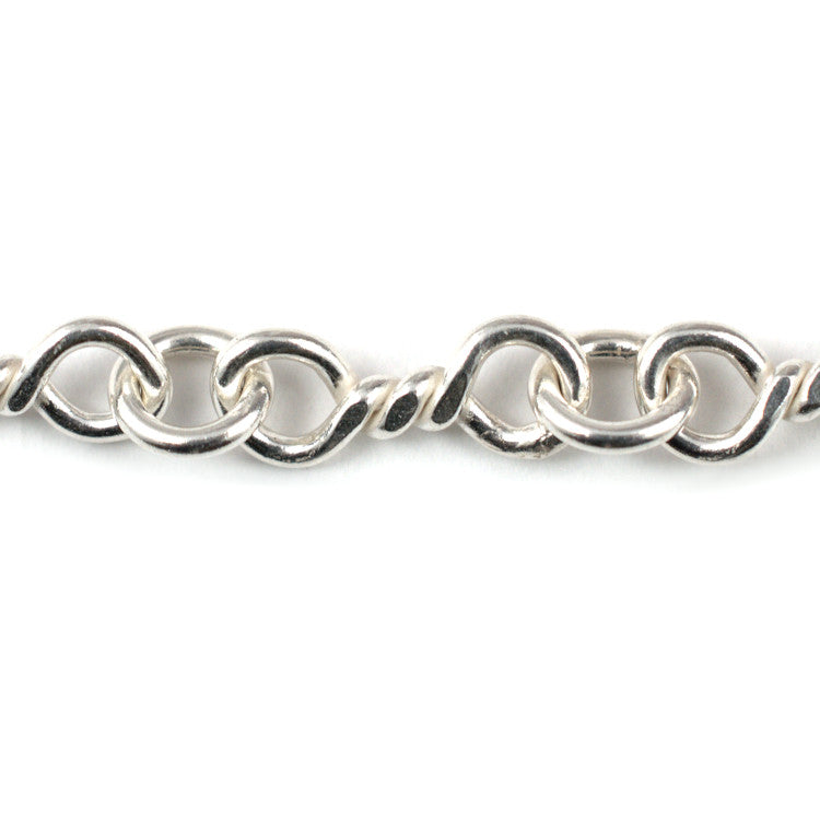 C124 Silver Twist Chain