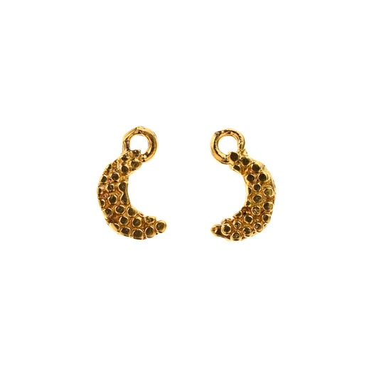 C279 Brass Crescent Moon Charm