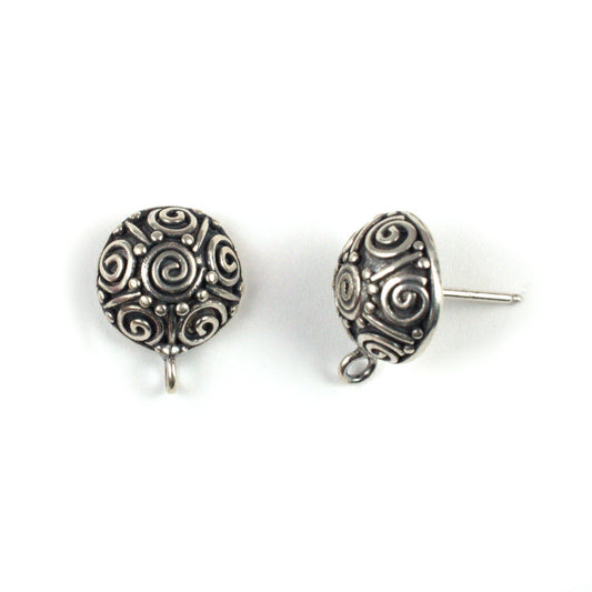 C307 Silver Post Earring