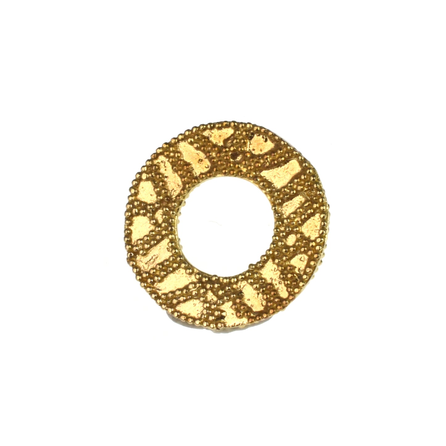 C668 Brass North African Disc Bead