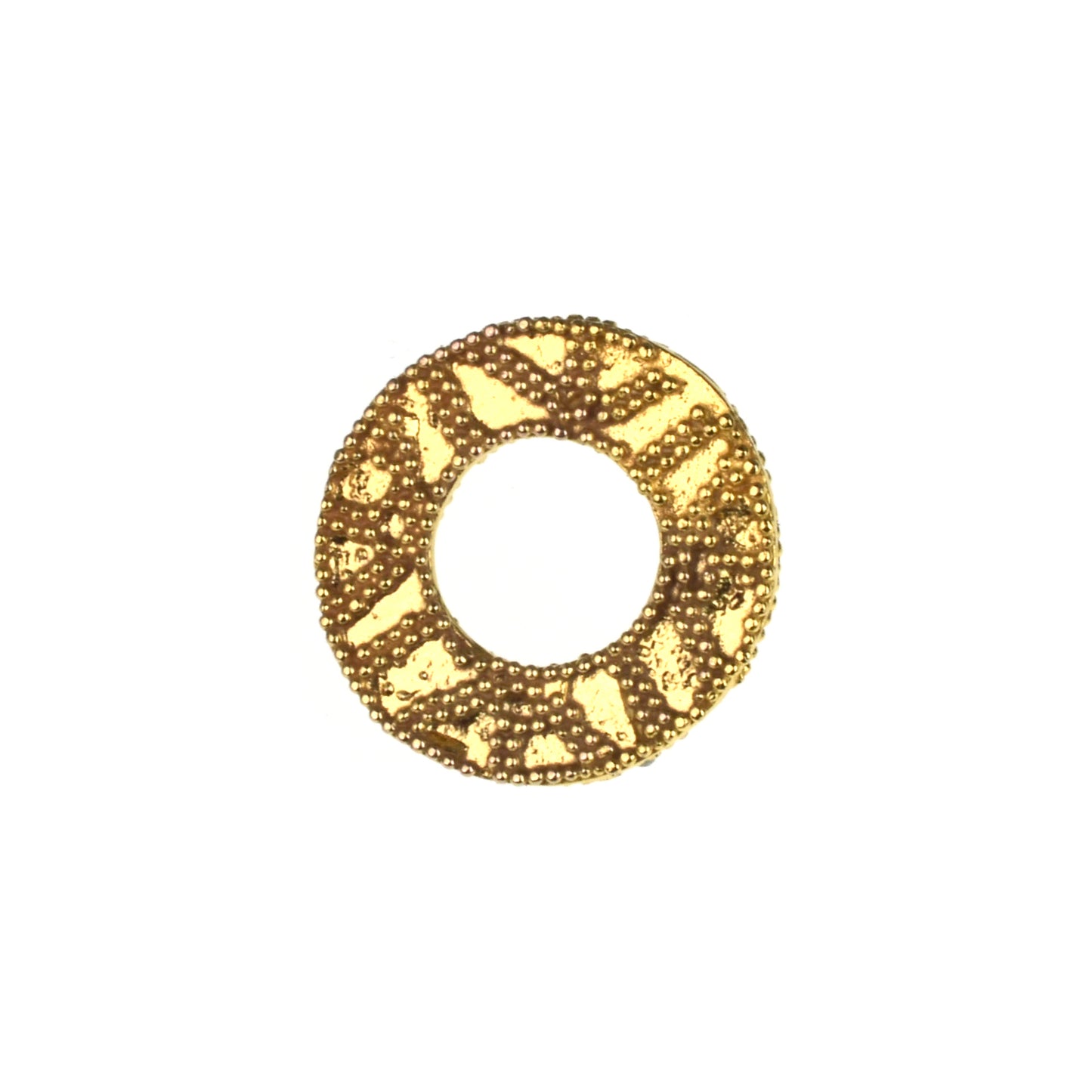 C668 Brass North African Disc Bead
