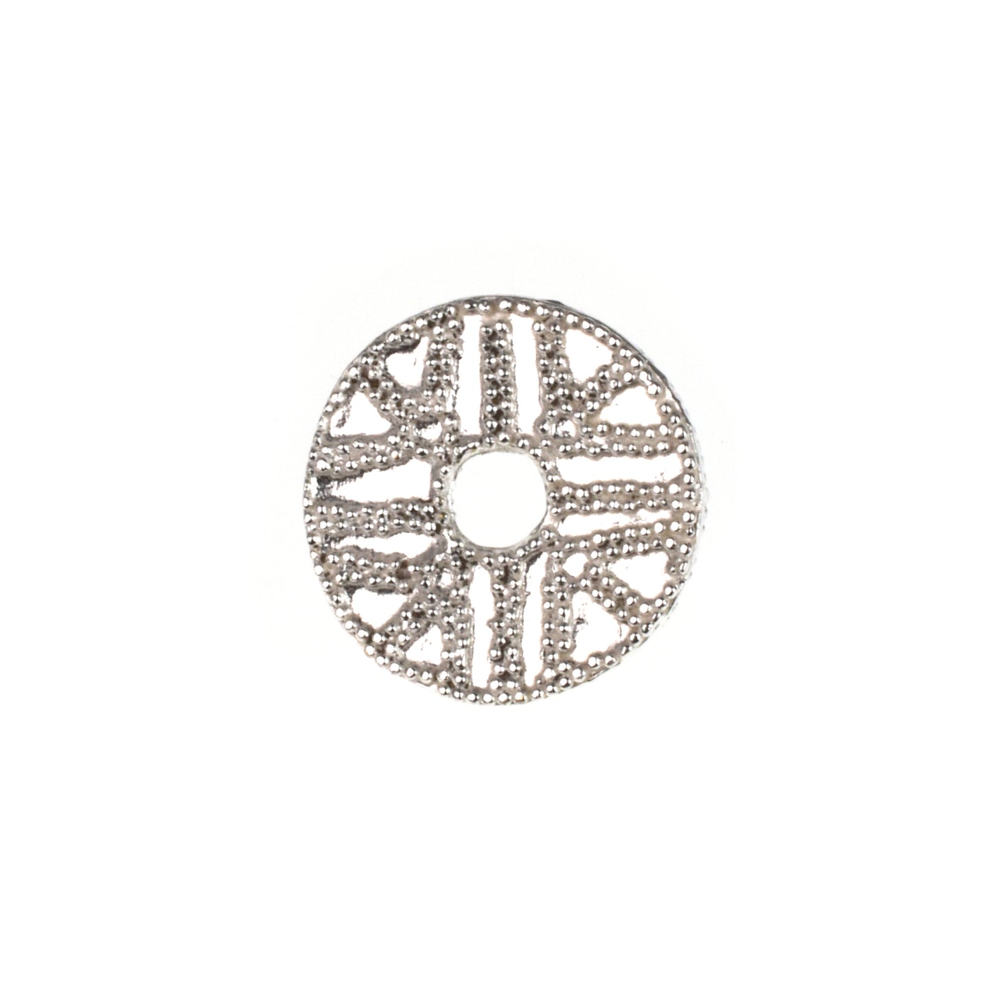 C669 Brass North African Disc Bead