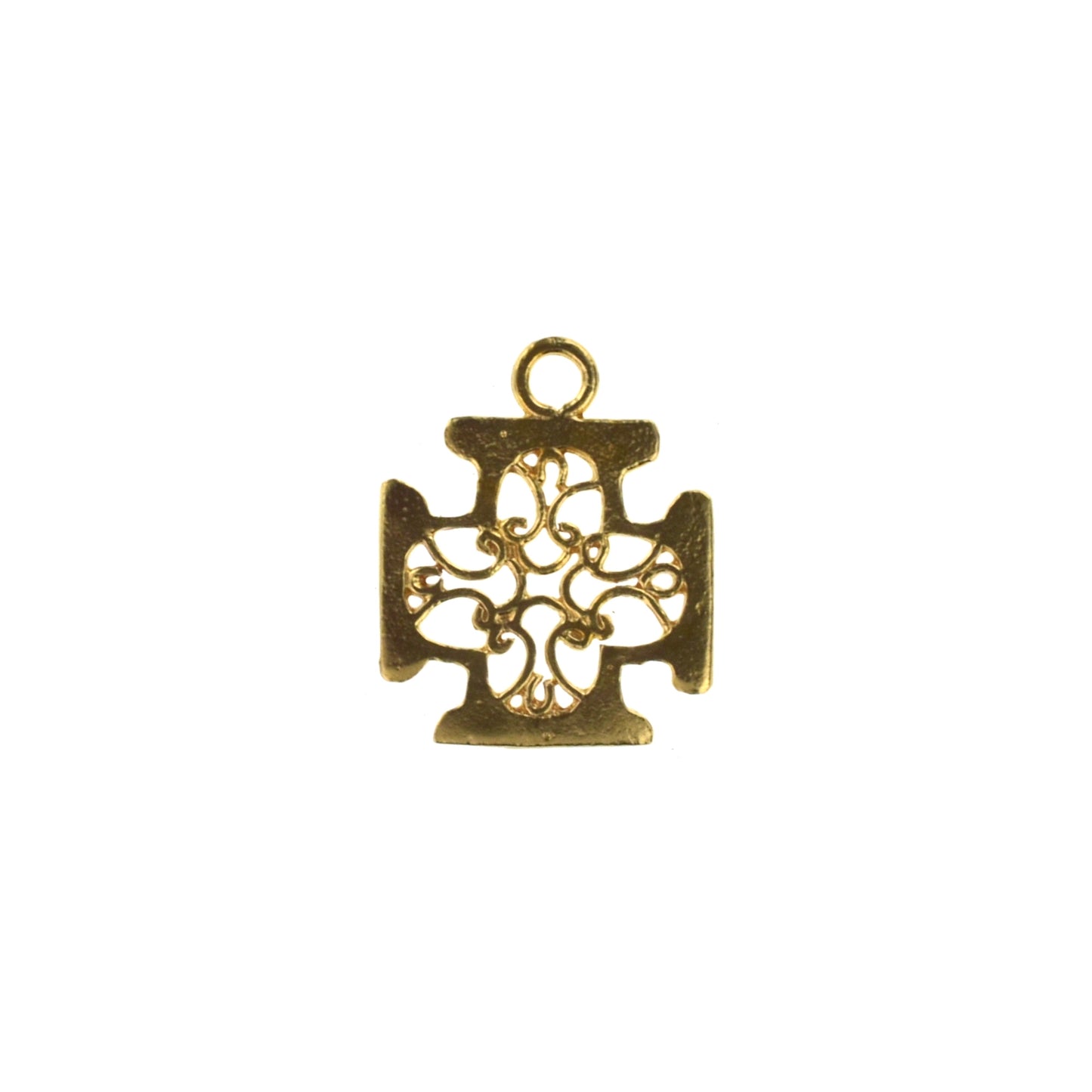C687a Brass Cross Charm