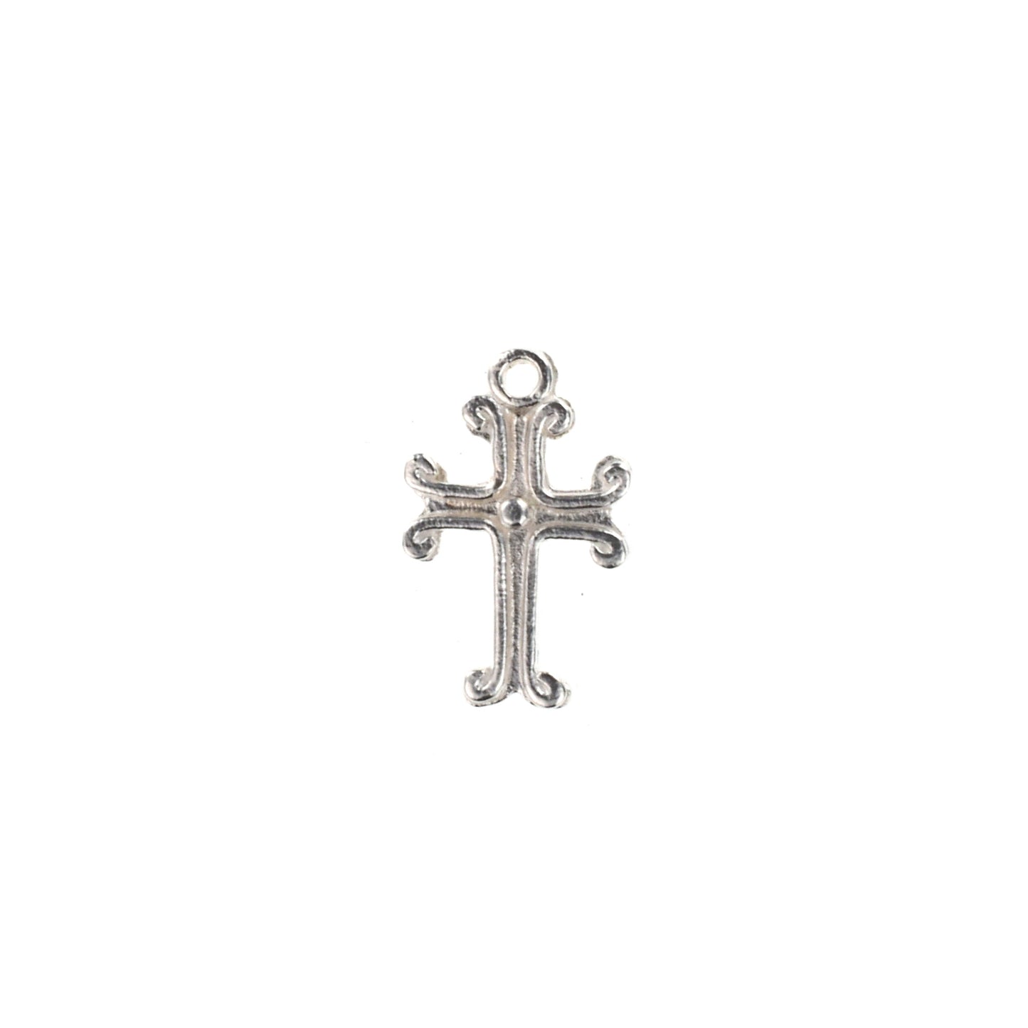 C688 Brass Cross Charm