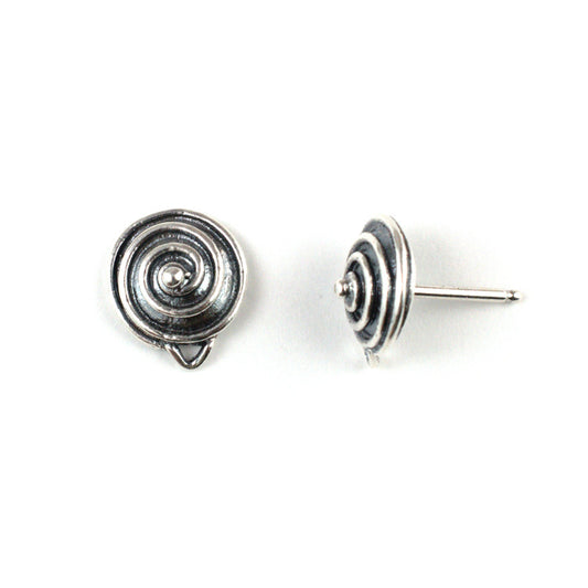 B140j Silver Post Earring
