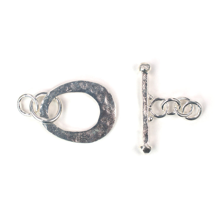 B1279 Hammered Brass Toggle Clasp