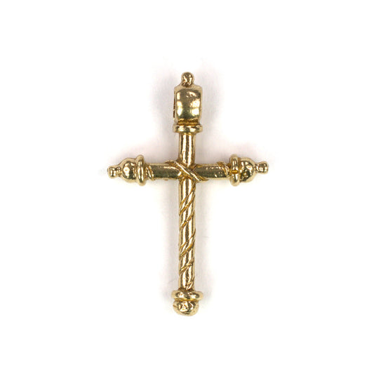 C641 Brass Spanish Cross Charm