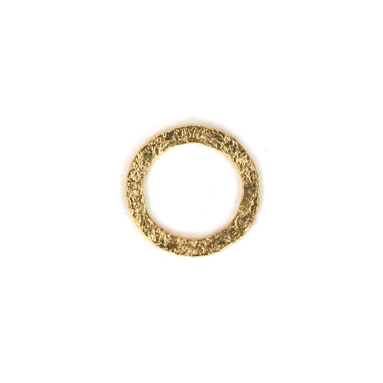 C1059 Textured Brass Jump Ring