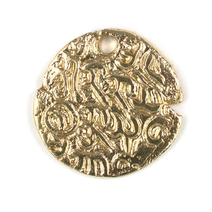 ADR94 Brass Burmese Coin Pendant