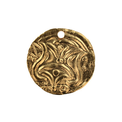 ADR97 Gold Plated Brass Coin Pendant
