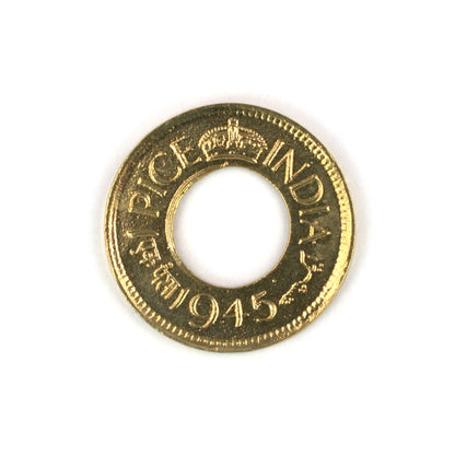 ADR102 Brass Indian Coin Pendant