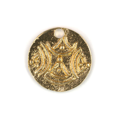 ADR134 Brass Burmese Coin Pendant