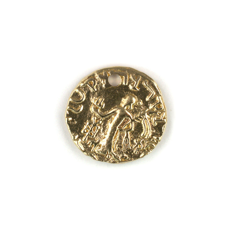 ADR138 Brass Greek Coin Pendant