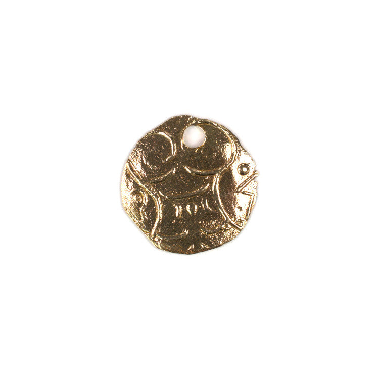 ADR140 Brass Burmese Coin Charm