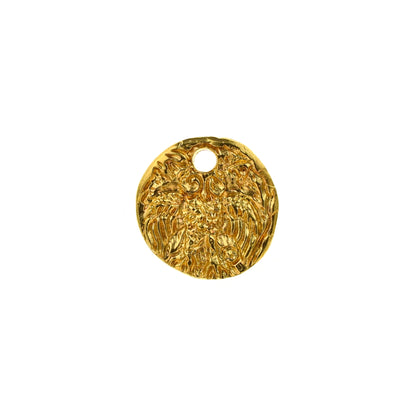 ADR399 Brass Minerva Coin Charm