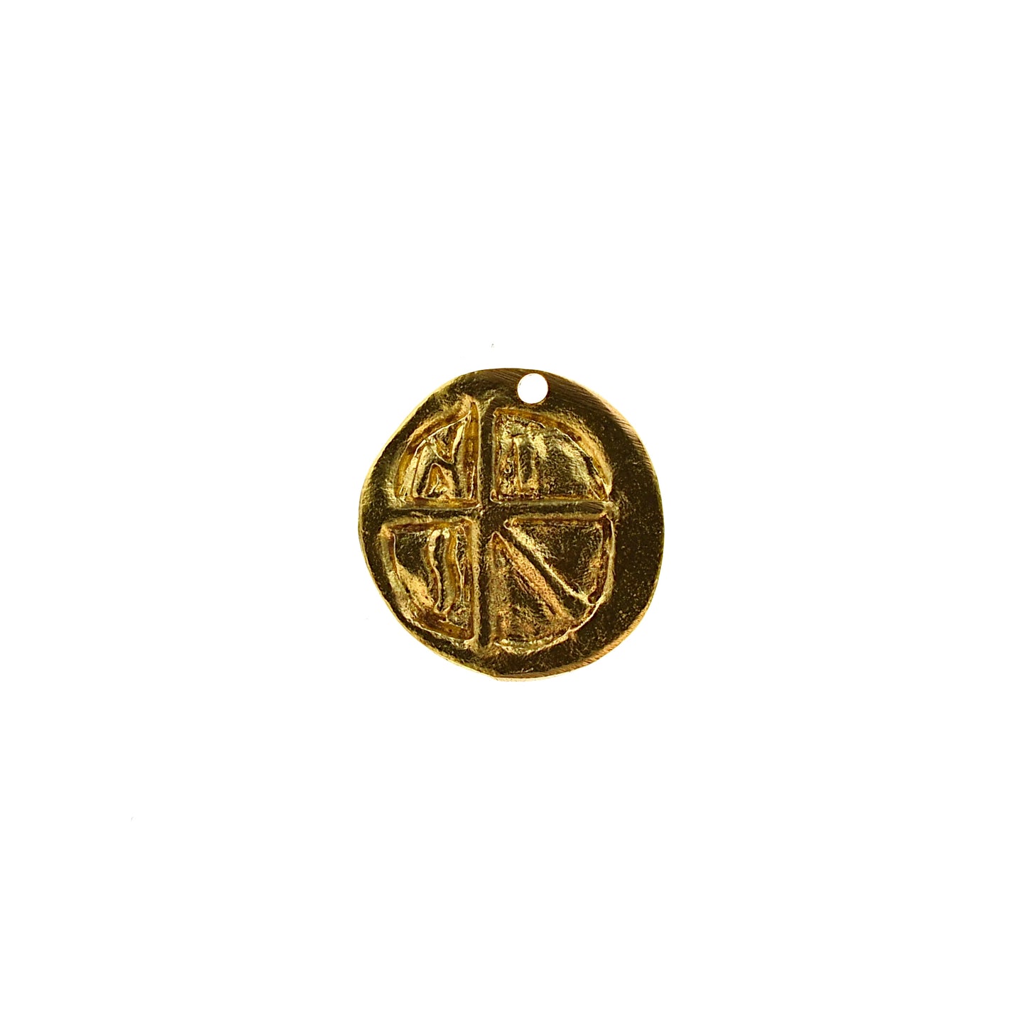 ADR400 Brass Greek Tortoise Coin Charm