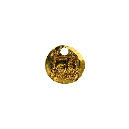 ADR401 Brass Horse & Elephant Coin Charm