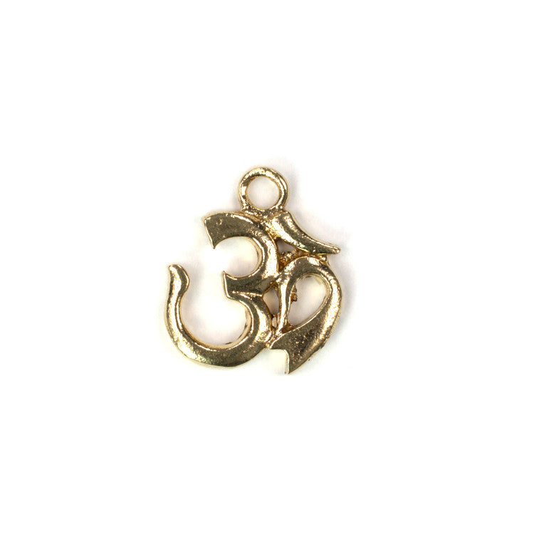 ADR453 Brass Om Charm