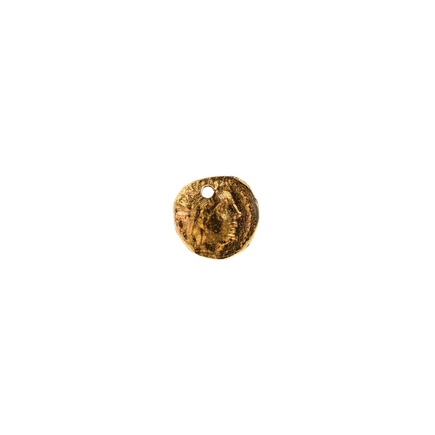 ADR467 Brass Dionysus Coin Charm