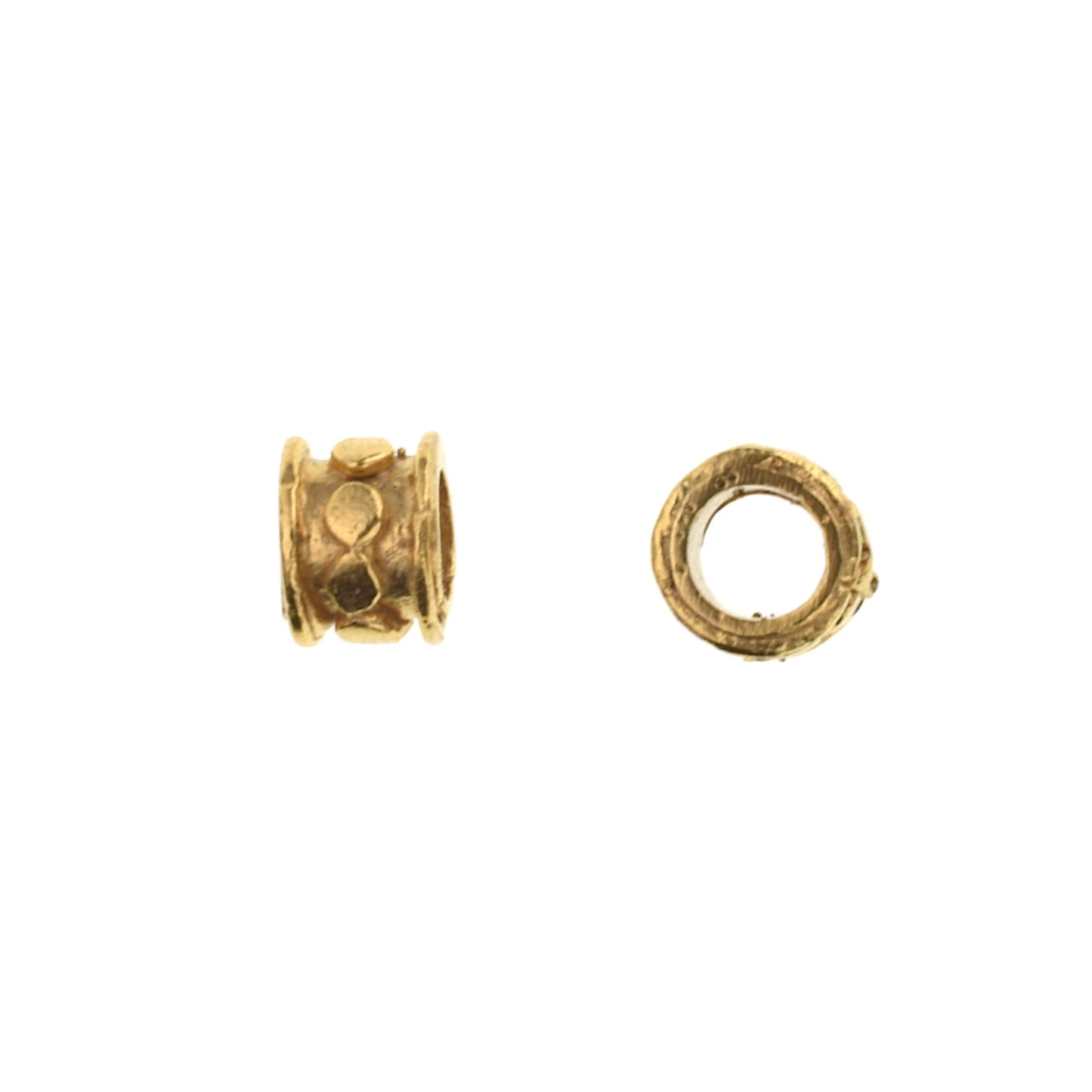 B347 Brass Barrel Bead