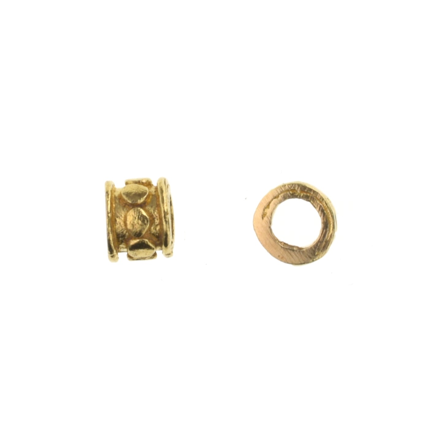 B347 Brass Barrel Bead