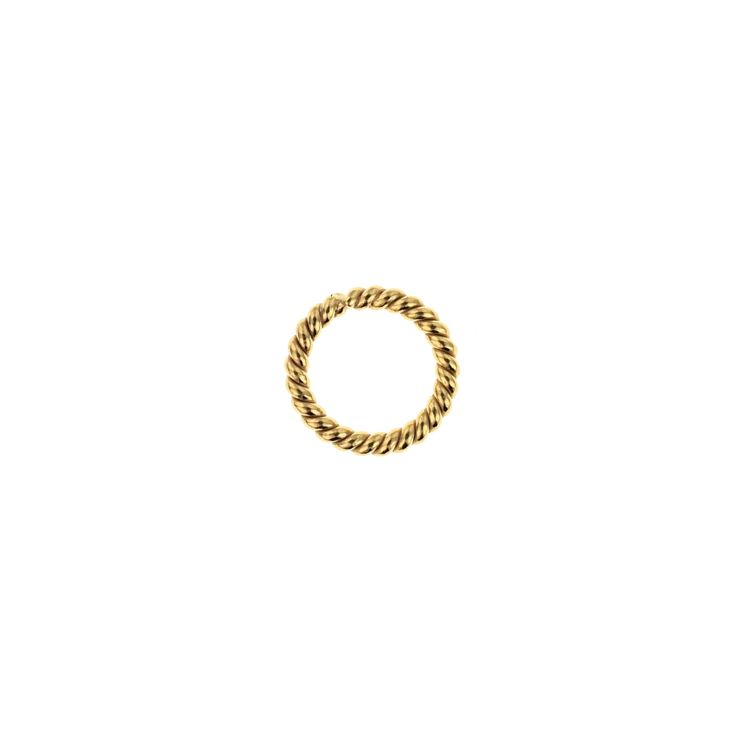 B378c Brass 8mm Twisted Ring