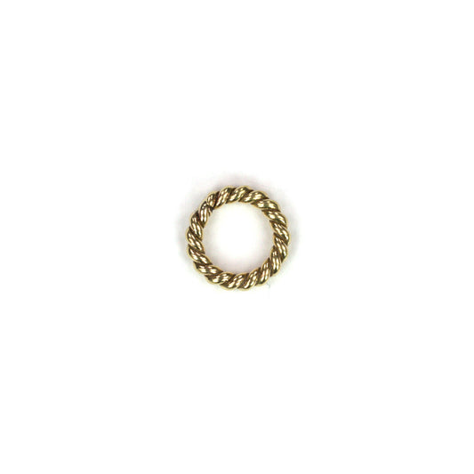 B378c Brass 8mm Twisted Ring
