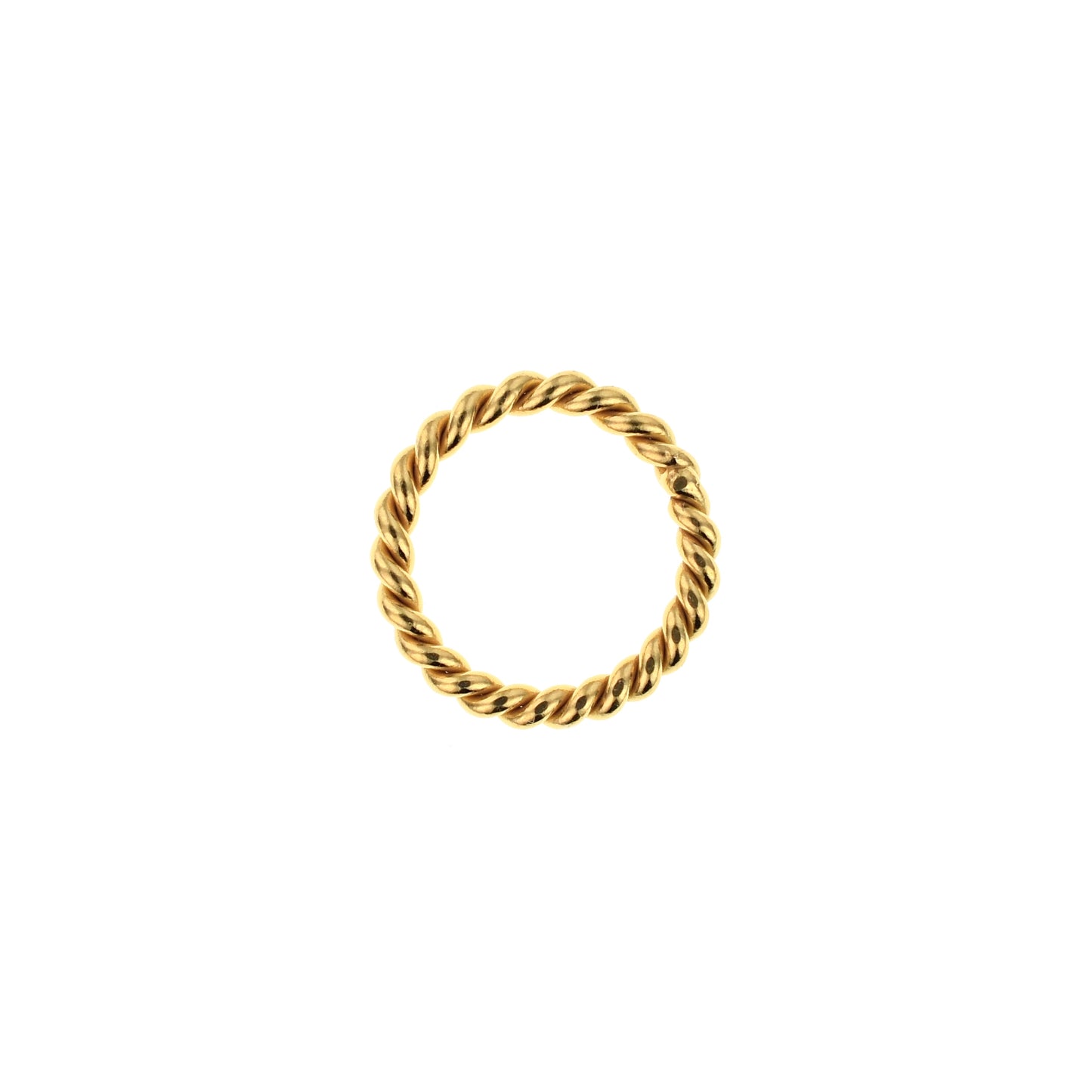 B379c 11mm Brass Twisted Ring