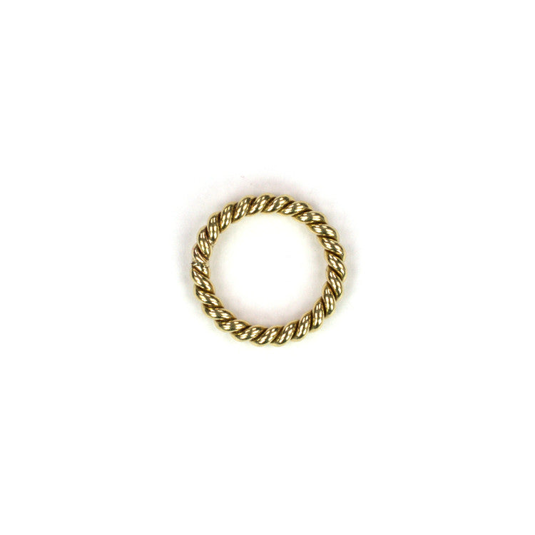B379c 11mm Brass Twisted Ring