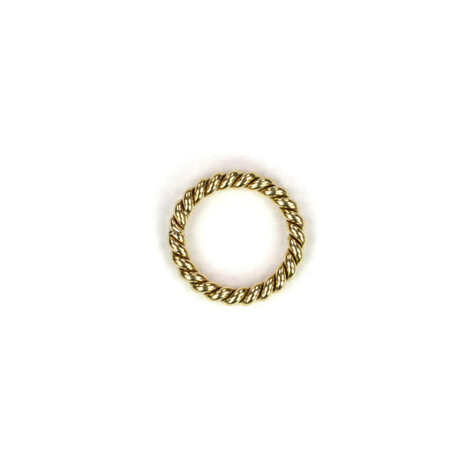 B379c 11mm Brass Twisted Ring