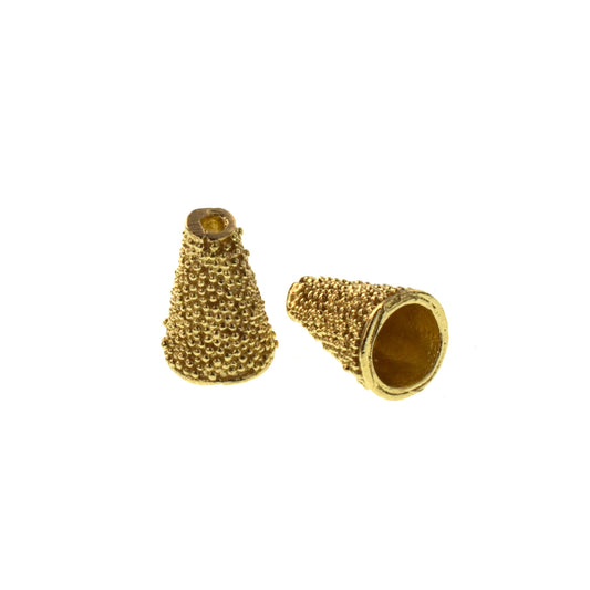 B918b Granulated Brass Cone (2 Pcs)