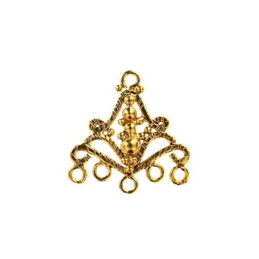 B1129 Brass 5-Strand Chandelier Connector