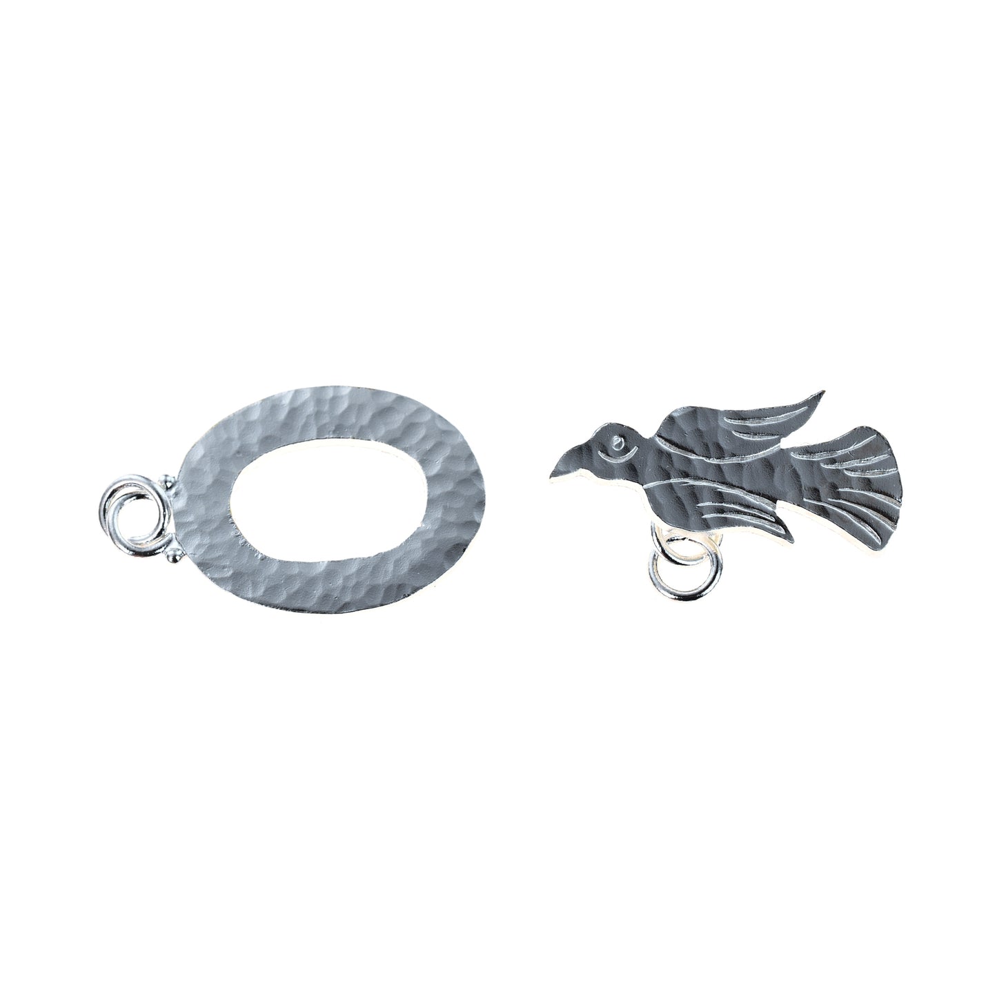 B1260 Silver Plated Brass Toggle Clasp