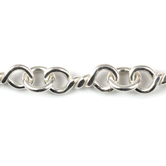 C124 Silver Twist Chain