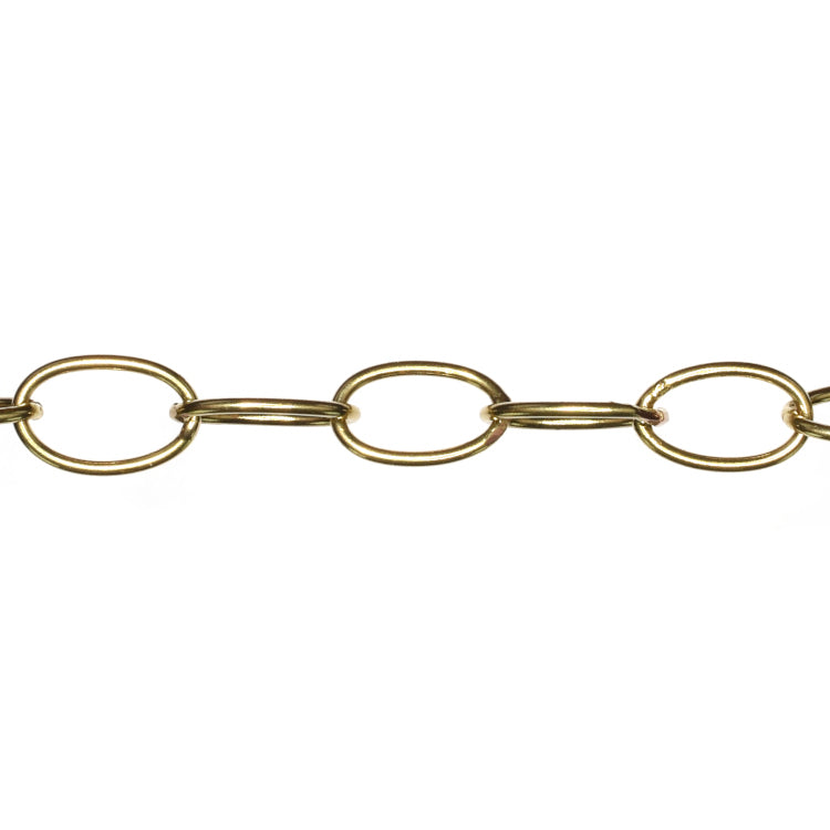 C126 Brass Chain per Foot