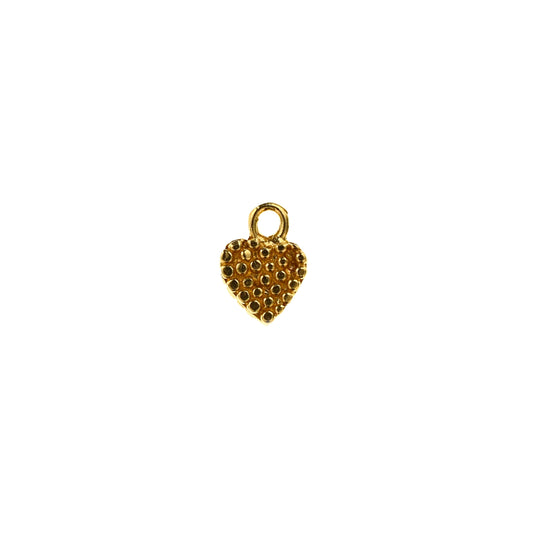 C278a Brass Heart Charm