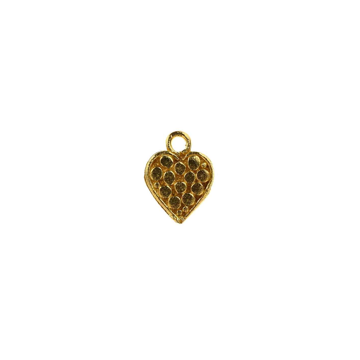 C278b Brass Heart Charm
