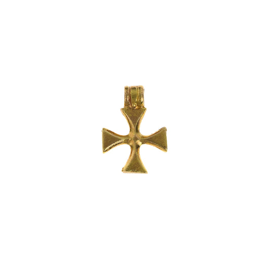 C511 Brass Cross Pattée Charm