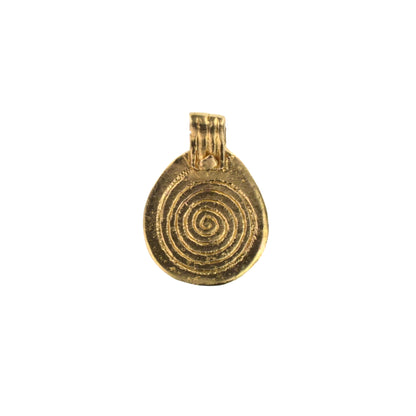 C535 Brass Berber Spiral Charm