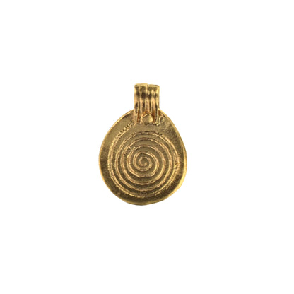 C535 Brass Berber Spiral Charm