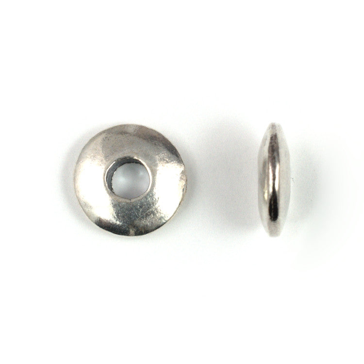 C548 Silver Saucer Bead