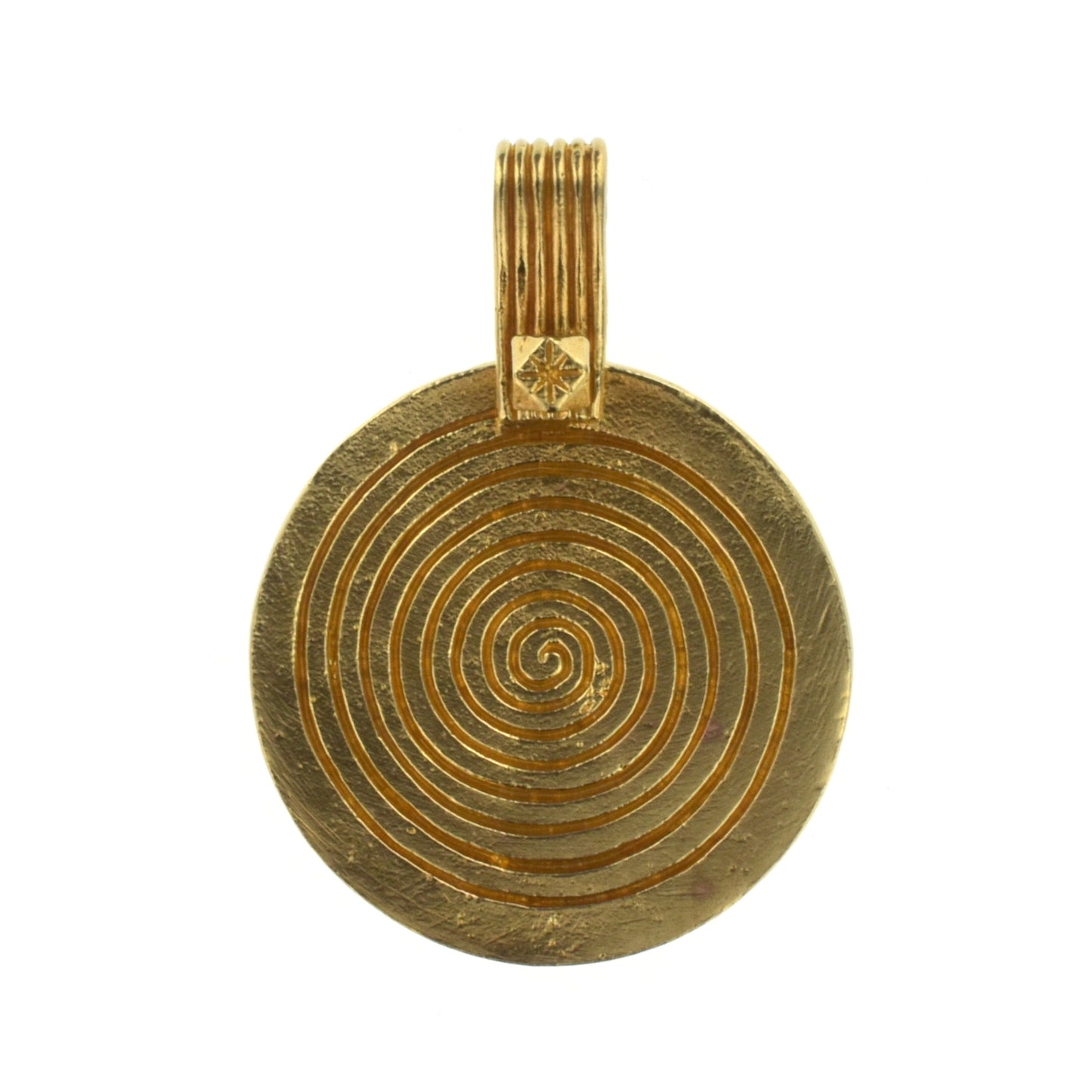 C569 Brass Berber Spiral Pendant