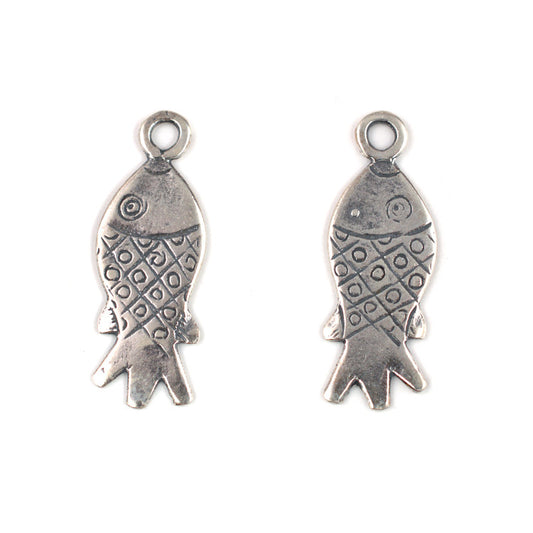 C587 Silver Mexican Fish Charm