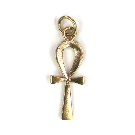 C612b Brass Ankh Charm