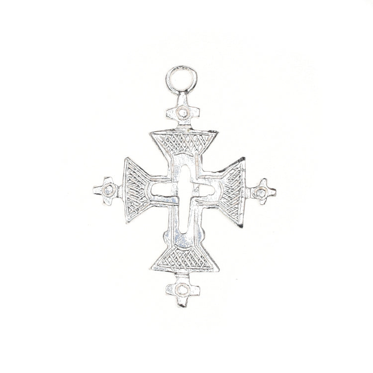 C638 Brass Russian Cross Charm