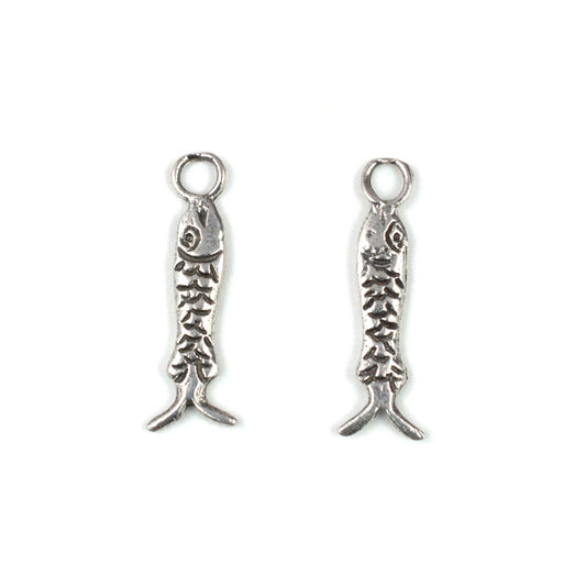 C655 Silver Fish Charm