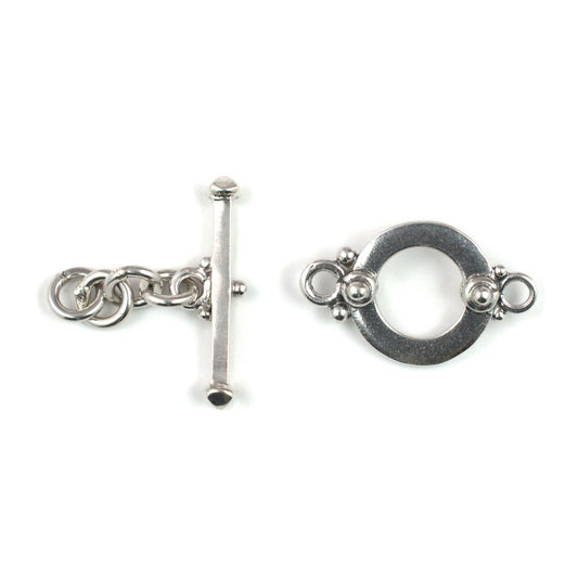 C729 Silver Toggle Clasp