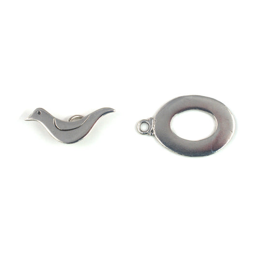 C744 Silver Toggle Clasp