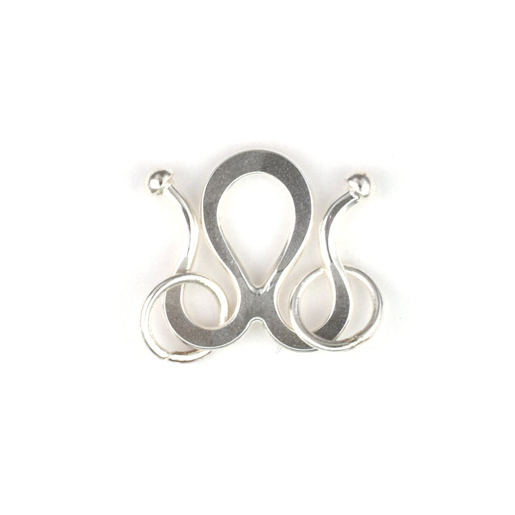 C839 Silver Double Hook Clasp