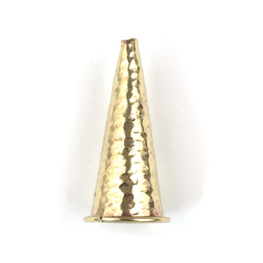 C862a Hammered Brass Cone
